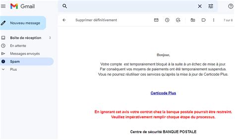 canal+ faux mail pour fin de contrat
